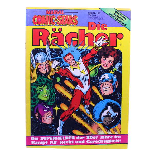 Marvel Comic-Stars 25 Die Rächer Starfox 1984 | Hoppla-Stuff